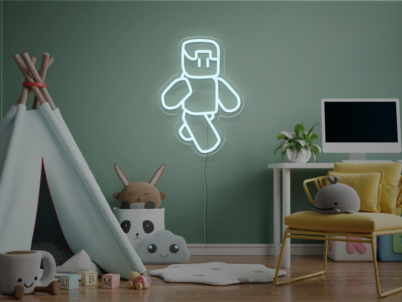 Steve Minecraft-Insegna Neon LED